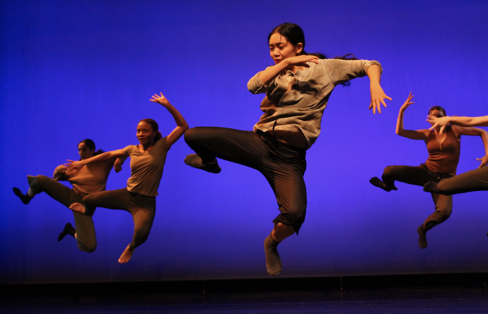 Dancers from our Spring 2019 show performing choreography by Nadia Halim and Melody Tai onstage.