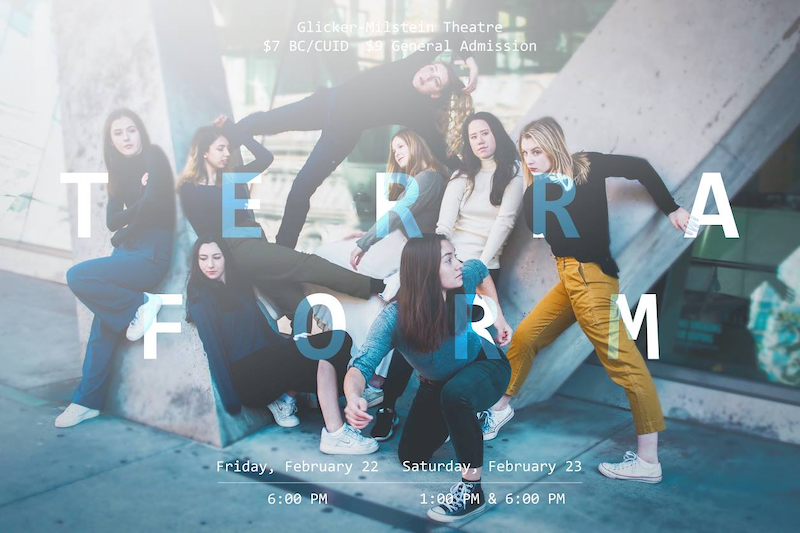 Cast of Terraform (The MaMa Project 2018-2019, choreographed by Melody Tai) in promotional photography captured by Savannah Lim..