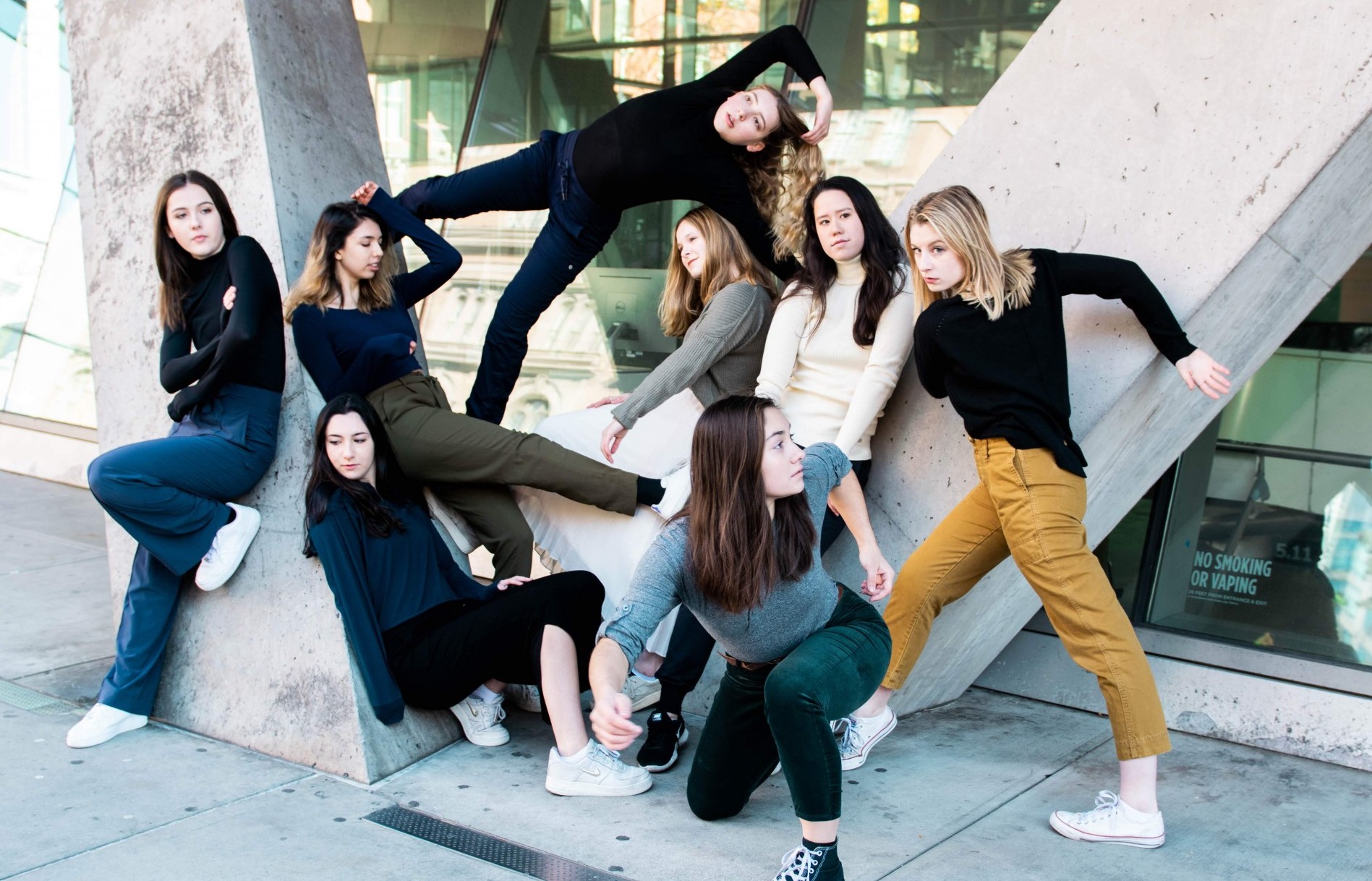 Cast of Terraform (the MaMa Project 2018-2019, choreographed by Melody Tai) in promotional photography captured by Savannah Lim 