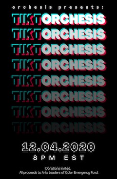 promotional cover for fall 2020 show: Tik TOrchesis