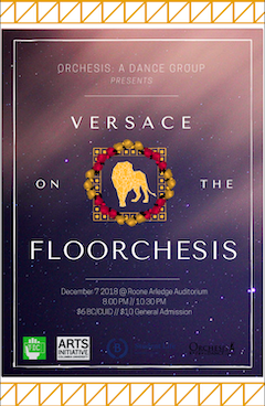 Promotional poster for Fall 2018 show, Versace on the FloOrchesis.