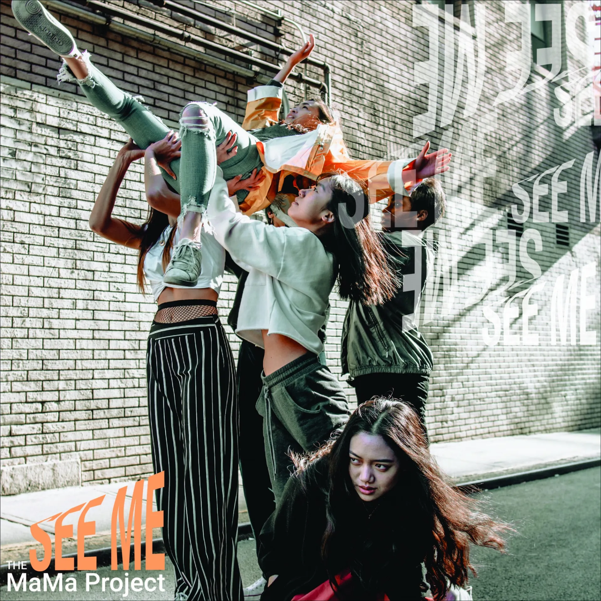 Cast of See Me (The MaMa Project 2017-2018, choreographed by Max Goldner) in promotional photography captured by Kurt Huckleberry.