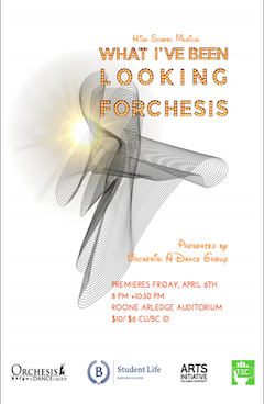 Promotional poster for Spring 2018 show, What I've Been Looking FOrchesis