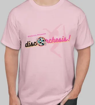 Orchesis Fall 2022 Show Shirt: DiscOrchesis